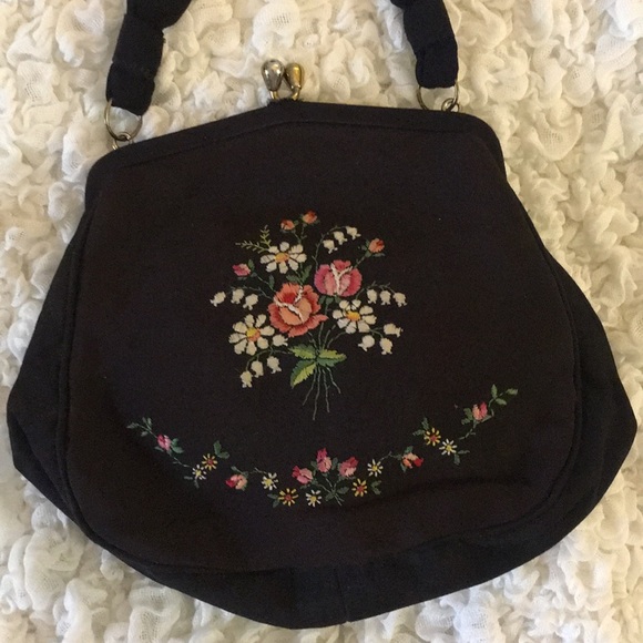 Handbags - Vintage Embroidered Evening Bag